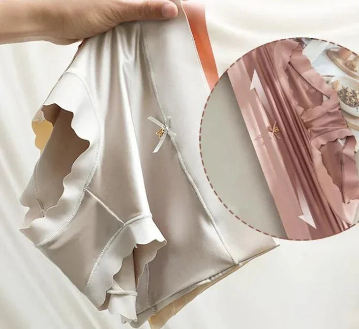 Satin Ice Silk Seamless Panties Pack of 3